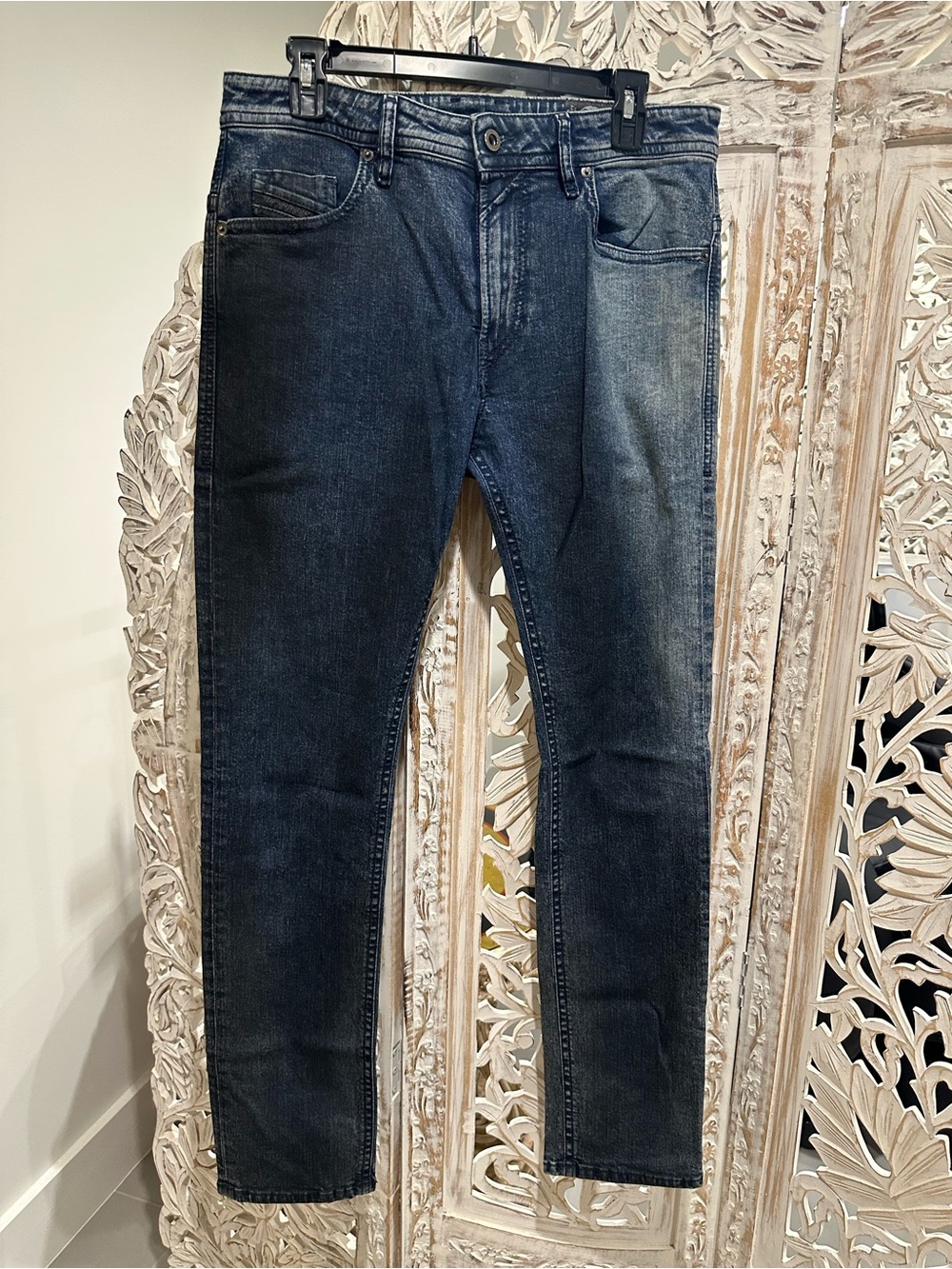 Diesel Skinny Jeans in Faded Dark Blue